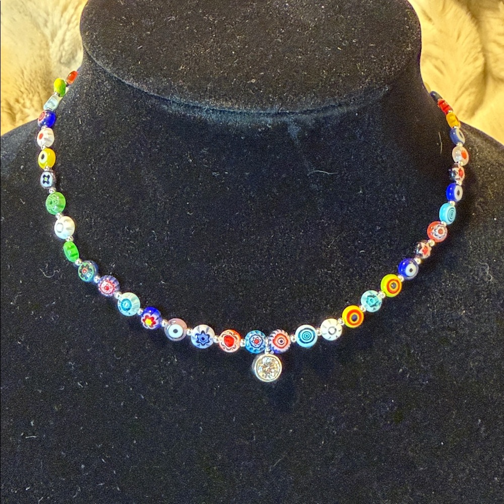 NWT Giani Bernini Multicolor Sterling Silver Millefiori Style Jewelry Set